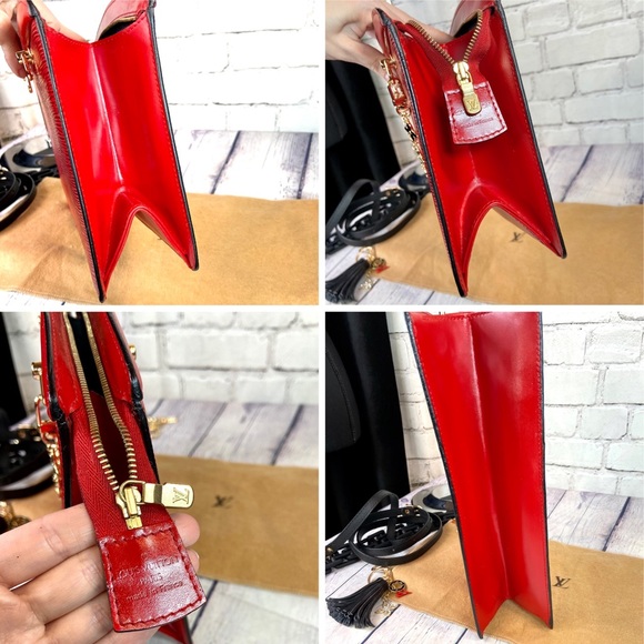 Louis Vuitton red Epi shoulder bag or crossbody with charms - Picture 15 of 15